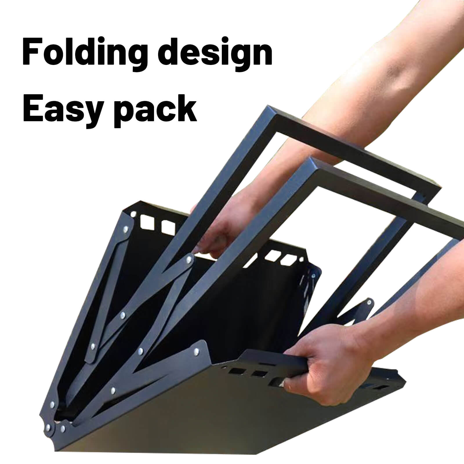 Folding structure design tactical folding table folding mechanism compact storage design