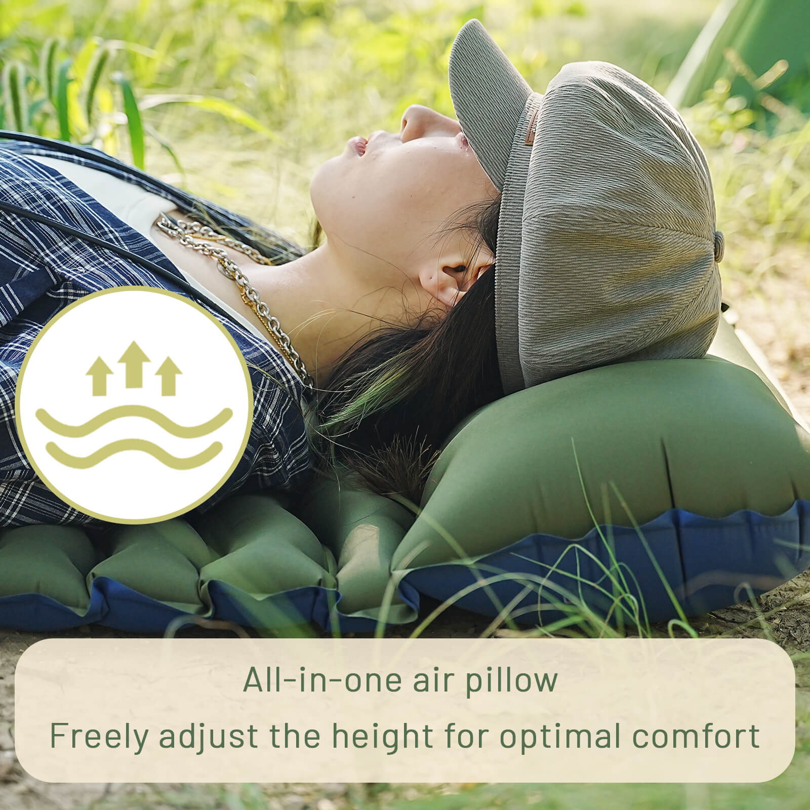 Comfortable air mattress inflatable air mattress comfortable sleep support soft surface ergonomic