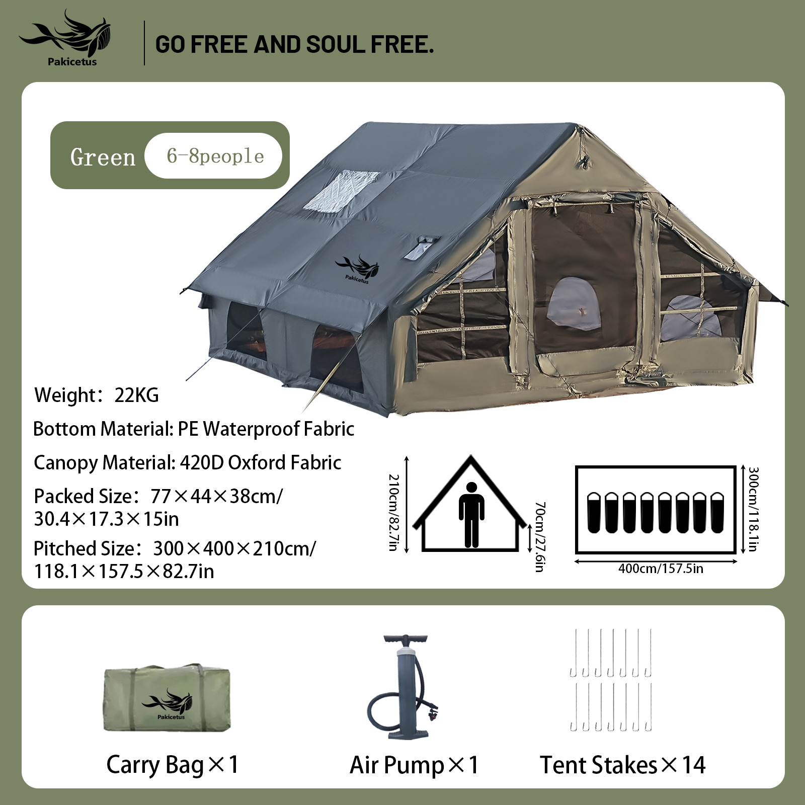 Green inflatable camping tent specs green inflatable camping tent specifications size material waterproof details