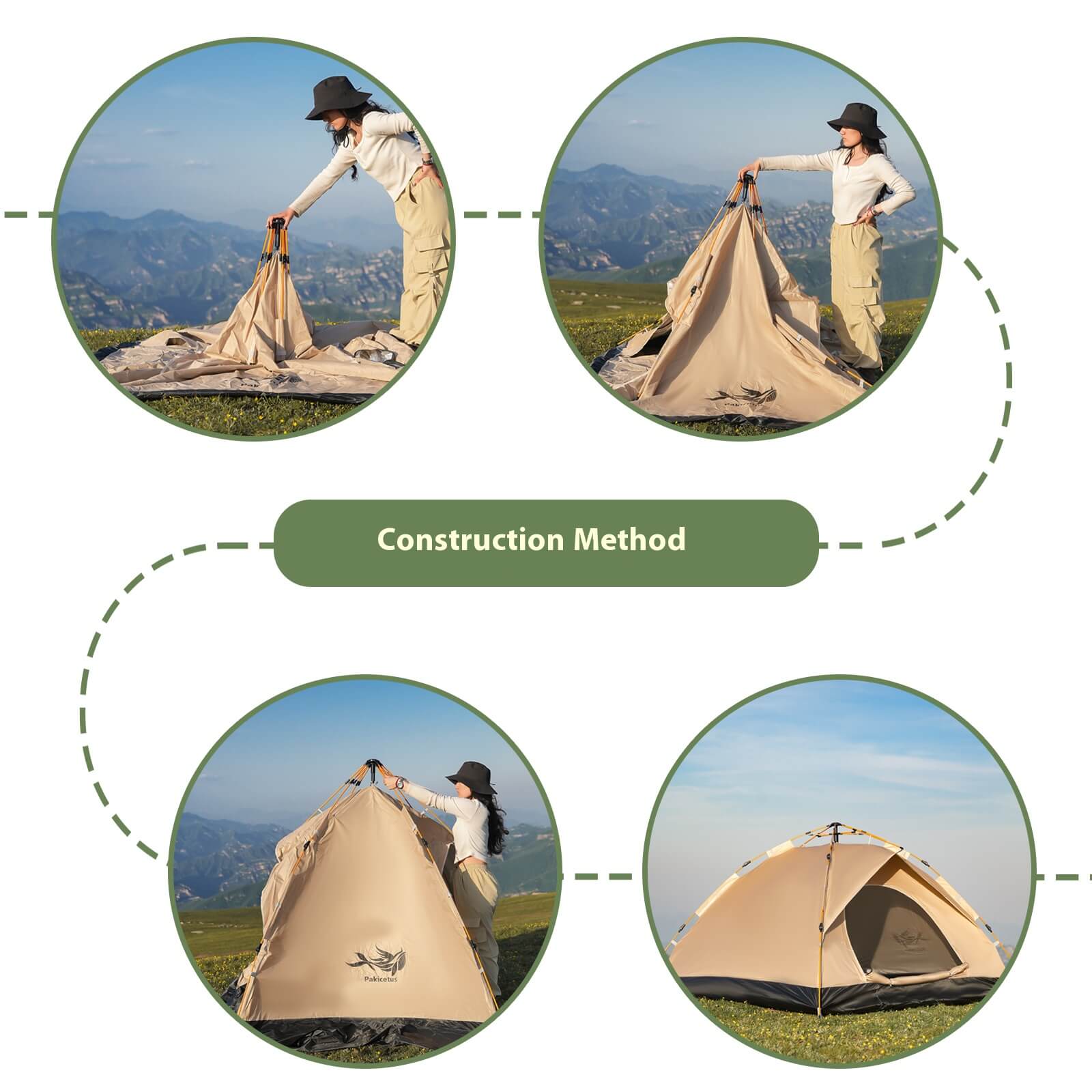 Camping tent setup guide pop up camping tent setup process step by step installation guide
