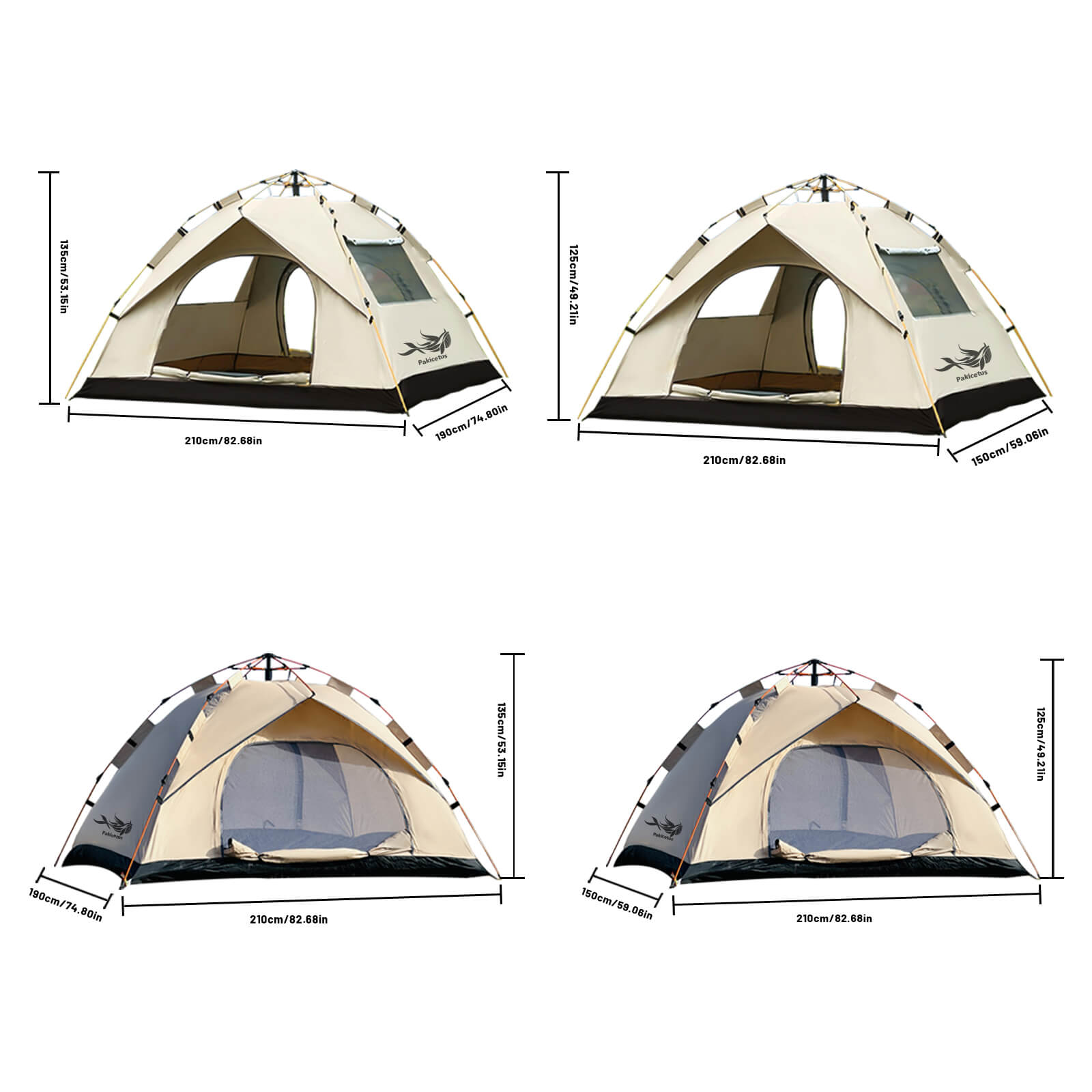 Khaki camping tent dimensions khaki pop up camping tent dimensions size layout specification