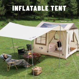 integrated inflatable cabin tent fast setup waterproof outdoor camping shelter