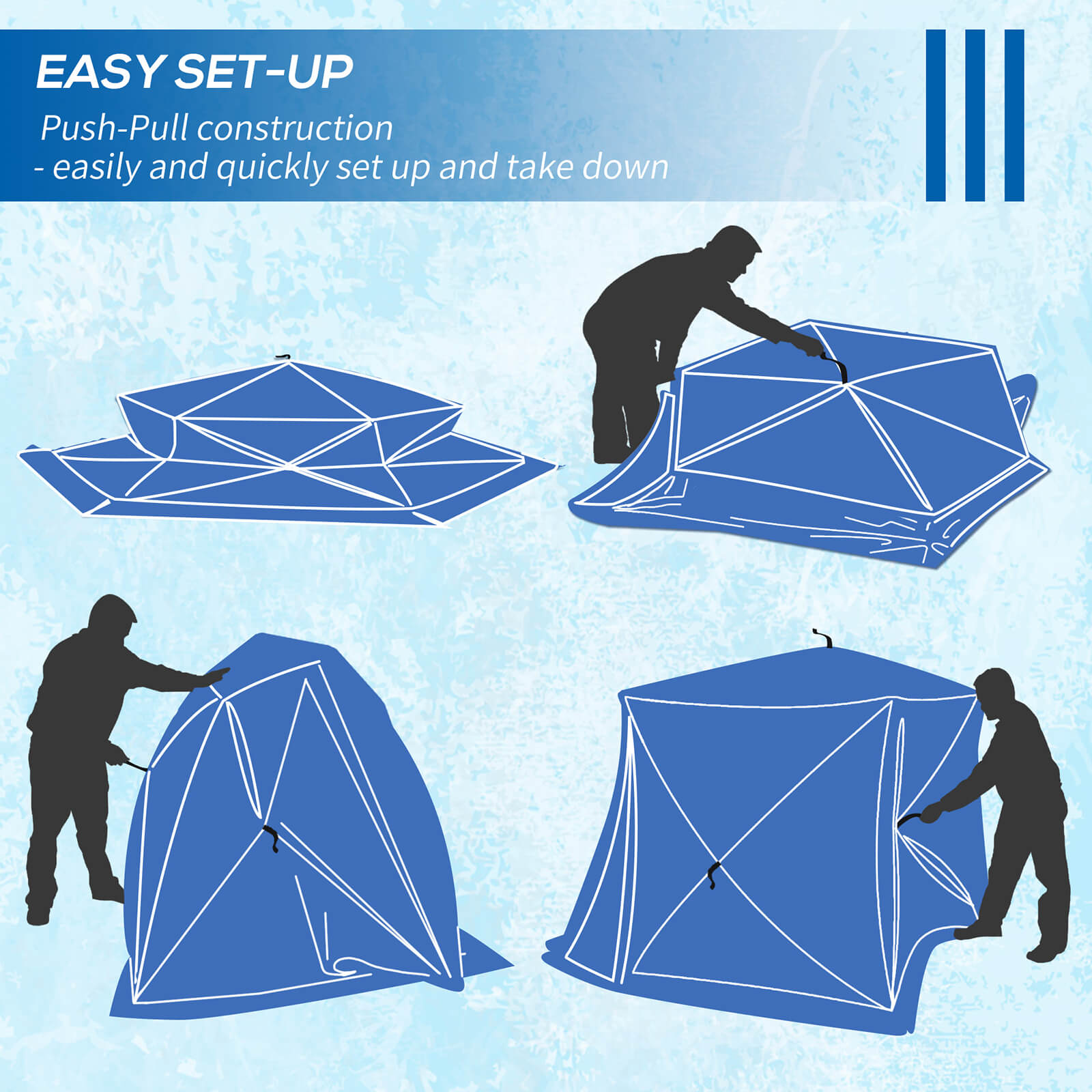 Ice fishing tent setup guide ice fishing tent setup instructions step by step pop up installation guide winter camping
