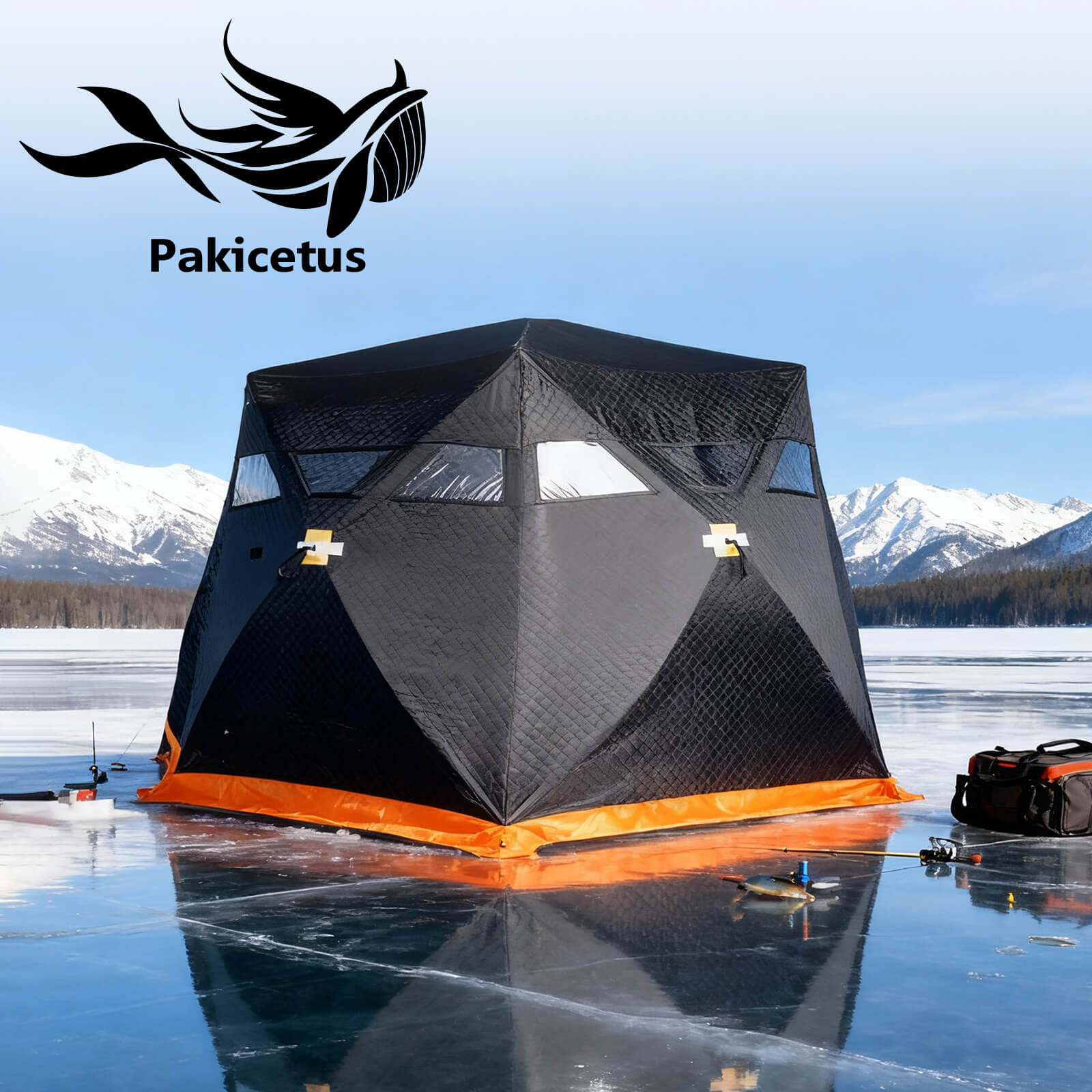 Insulated ice fishing tent ice fishing tent insulated winter shelter windproof waterproof cold weather