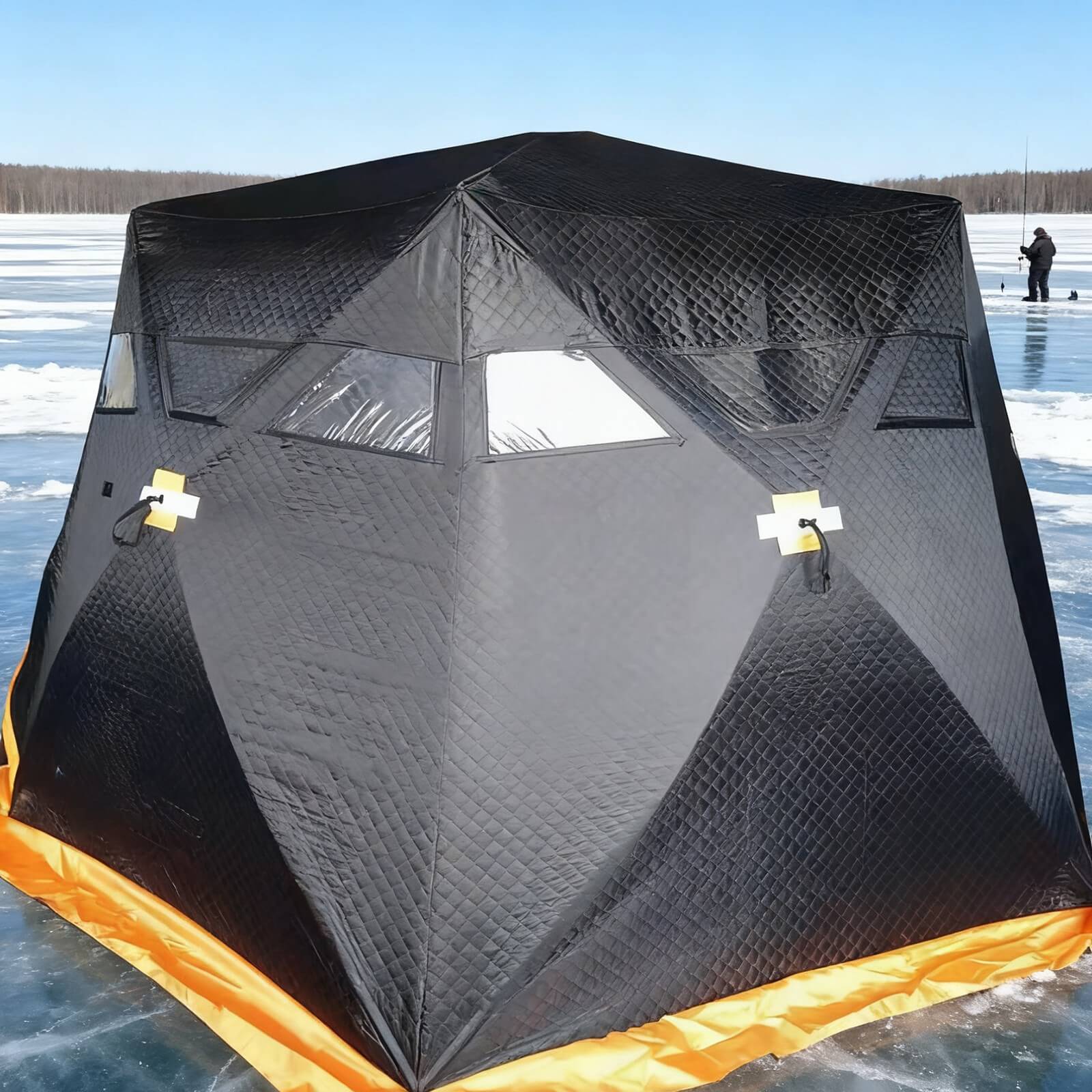 Winter camping tent in snow winter camping tent in snow cold weather outdoor insulated shelter