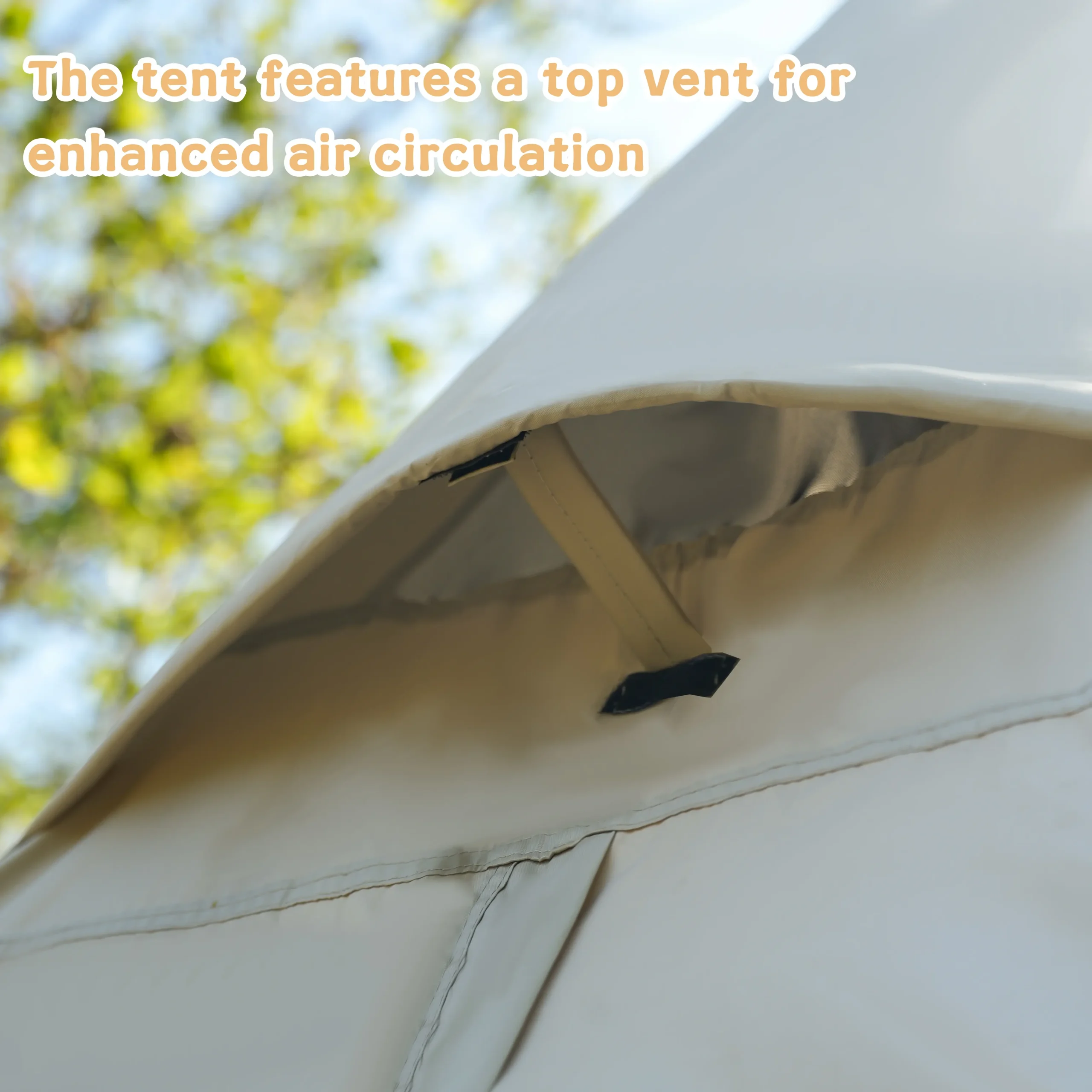 Air circulation design hot tent airflow circulation breathable ventilation outdoor camping