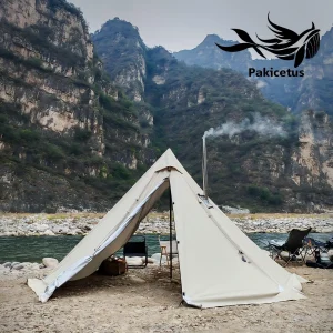 hot tent large space camping shelter warm outdoor tent four season use