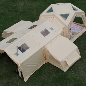 luxury multi configuration glamping tent spacious outdoor accommodation premium camping shelter