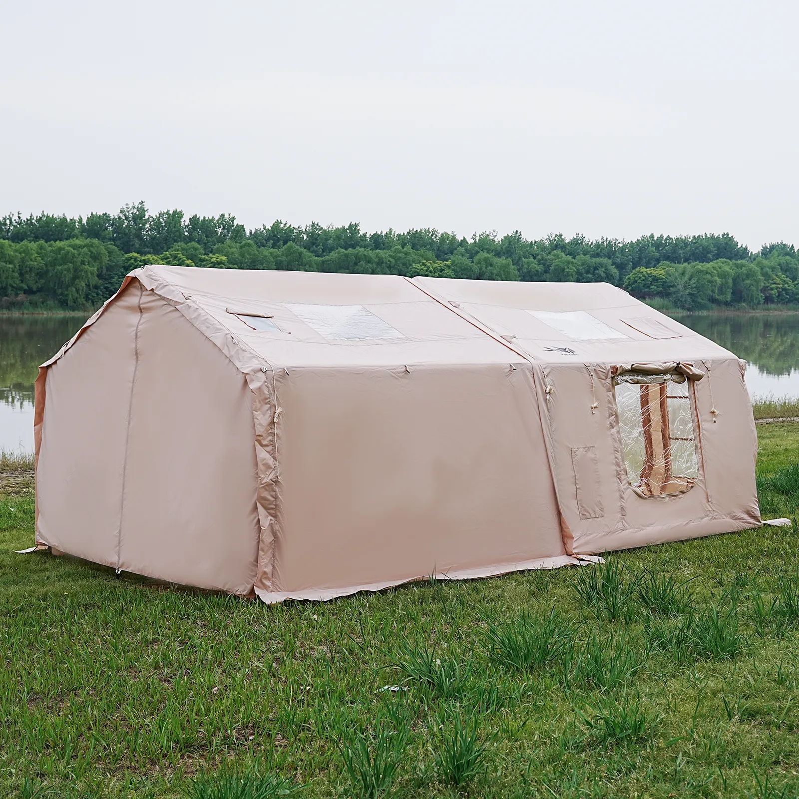8+8㎡ Luxury Inflatable Tent – Spacious Family Camping Tent with Separate Living & Sleeping Areas