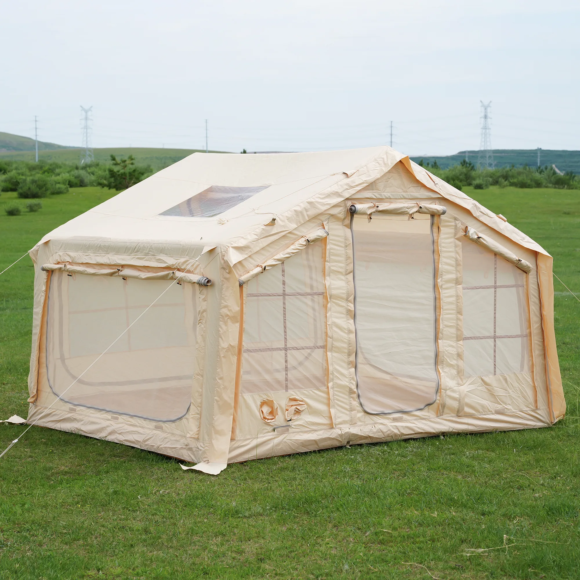 Luxury tent in nature luxury glamping tent nature environment outdoor camping resort