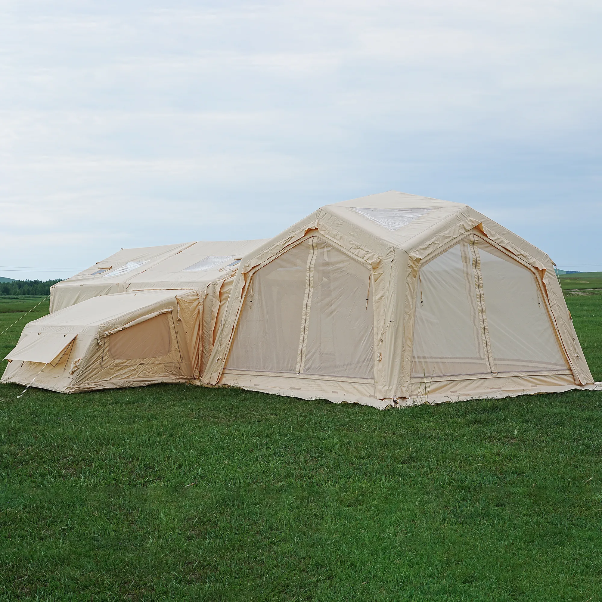 Luxury camping tent side view luxury modular camping tent side view outdoor glamping shelter